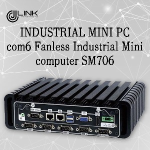 산업용컴퓨터 팬레스 com6 Fanless Industrial Mini computer SM706 베어본 INDUSTRIAL PC
