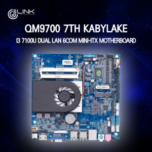 QM9700 7th Kabylake I3 7100U DUAL LAN  6COM Mini-ITX Motherboard