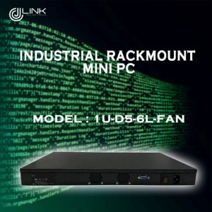 산업용컴퓨터 렉마운트 미니PC 1U-D5-6L 1U지원 4LAN FAN INDUSRIAL MINI PC