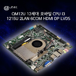 QM12U 12세대 모바일 CPU i3 1215U 2LAN 6COM HDMI DP LVDS