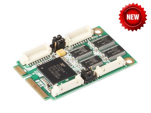 IO-mPCE354-4S/ Mini PCI-Express I/O Card (4x RS-232) MINI PCI 시리얼 4포트 RS232